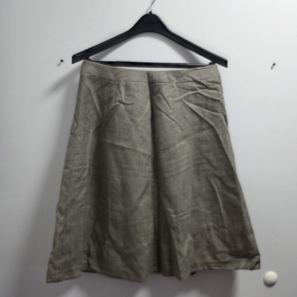 Harve Bernard Womens 100% Wool Skirt Sz 10 Black Dark Academia Office Lined - Picture 3 of 7